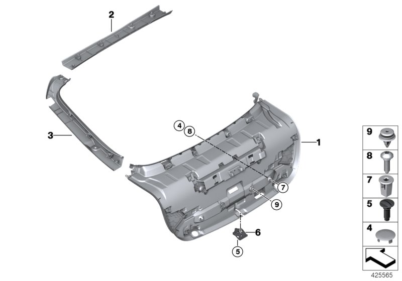 Genuine BMW 51497345586 F36 Trim, Side Inner Right SCHWARZ (Inc. 435iX, 430d & 420iX) | ML Performance UK Car Parts