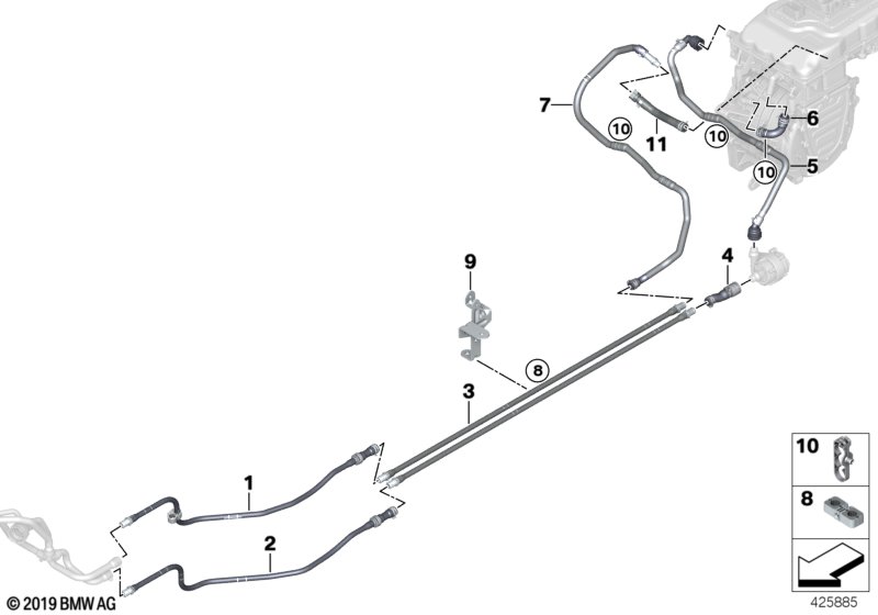 Genuine BMW 17127636951 Coolant Hose (Inc. i3 60Ah) | ML Performance UK Car Parts