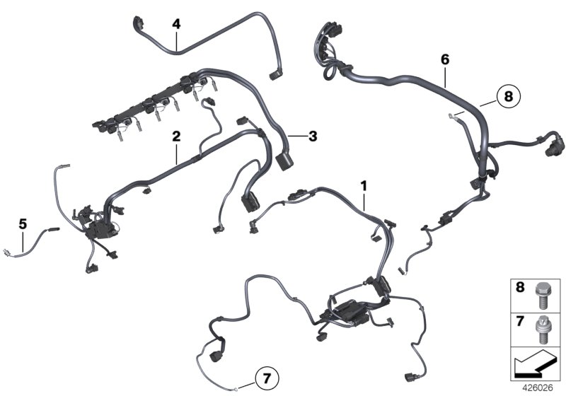 Genuine BMW 12517616101 E71 Wiring Harness, Eng. Sensoric Module 2 (Inc. X5 35iX, X3 35iX & 535iX) | ML Performance UK Car Parts