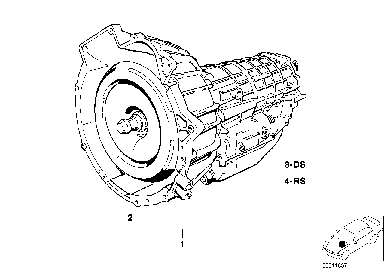 Genuine BMW 24001216114 E24 Exch. Automatic Transmission 4HP22-YH (Inc. 628CSi) | ML Performance UK Car Parts