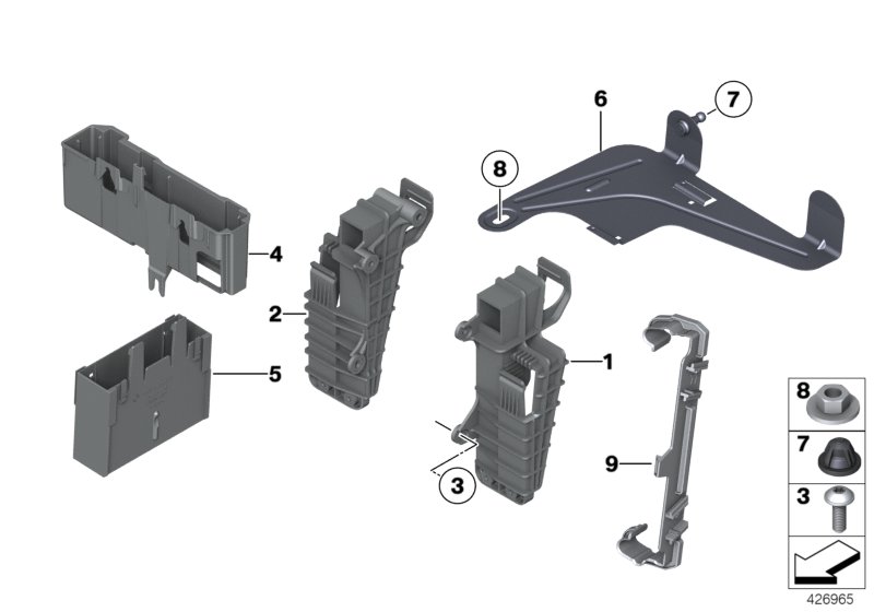 Genuine BMW 61357230179 F07 F01 F10 Bracket, Control Module, Trunk Lid Lift (Inc. M550dX) | ML Performance UK Car Parts