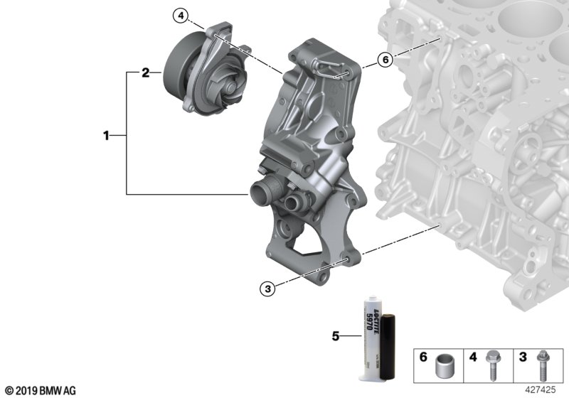 Genuine BMW 11518623574 F39 F48 Water Pump (Inc. X1 20i, 218i & One First) | ML Performance UK Car Parts