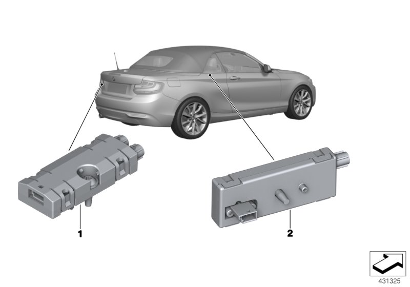 Genuine BMW 65209277818 F23 Antenna Amplifier Fm (Inc. M240i, 228i & M235iX) | ML Performance UK Car Parts