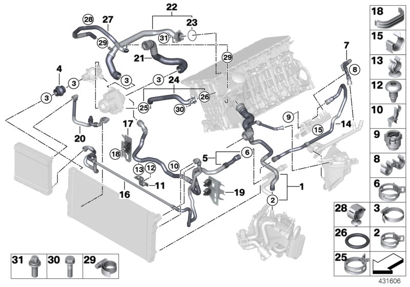 Genuine BMW 11537607841 F11 F07 F10 Supply Hose (Inc. 535i & 535iX) | ML Performance UK Car Parts