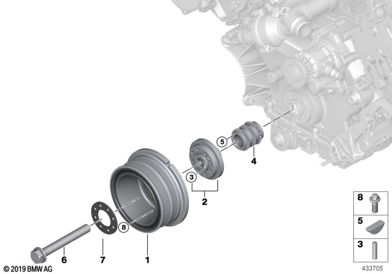 Genuine BMW 11237513202 E67 Vibration Damper (Inc. 745LiS) | ML Performance UK Car Parts