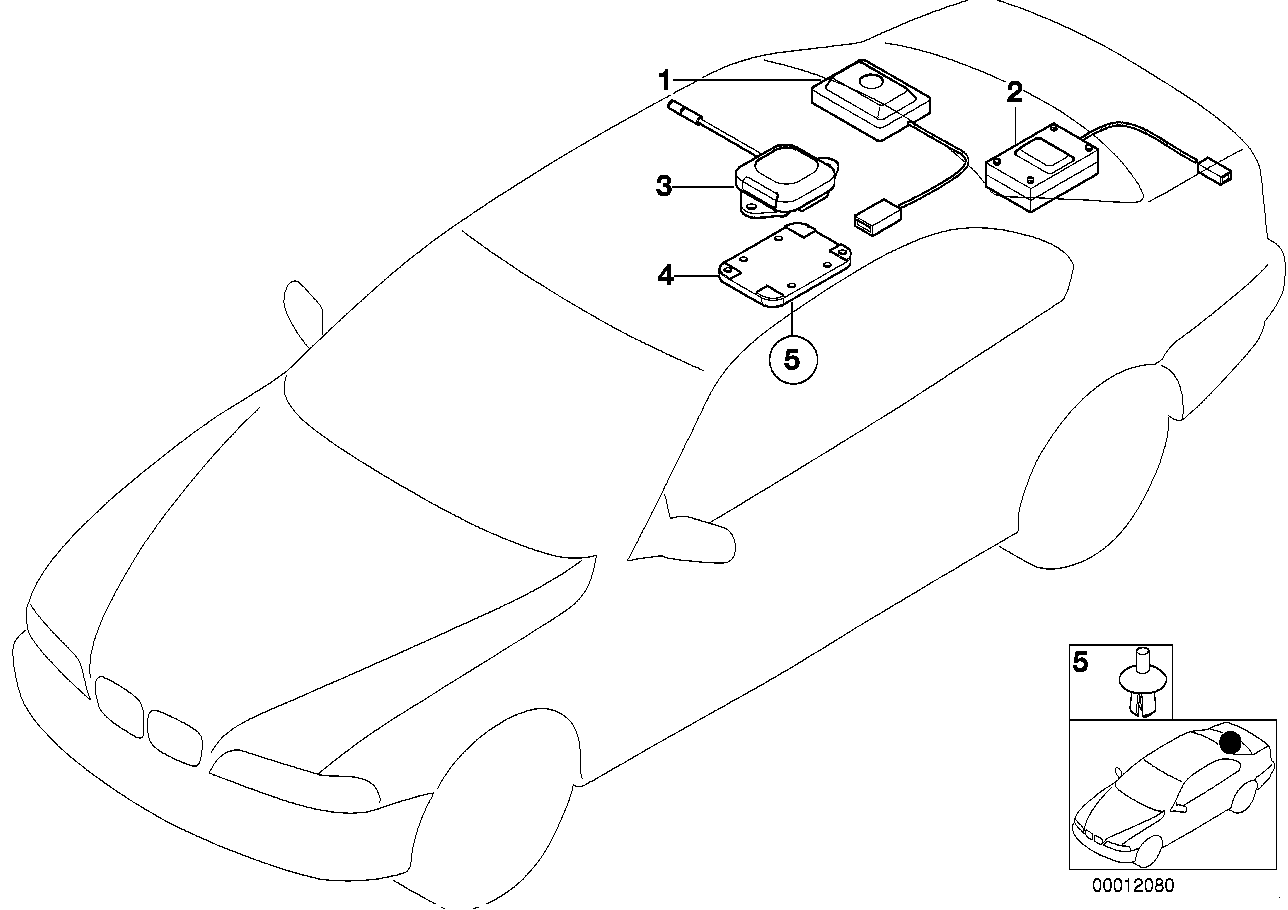 Genuine BMW 65908360725 E39 E38 Gps Antenna Bracket (Inc. 540iP, 740i & 528i) | ML Performance UK Car Parts