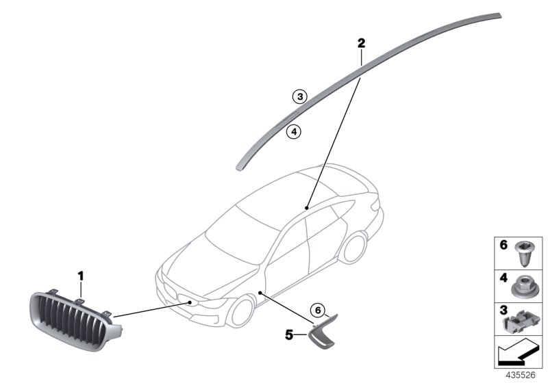 Genuine BMW 07147130112 F32 F33 F36 Clip (Inc. 330d) | ML Performance UK Car Parts