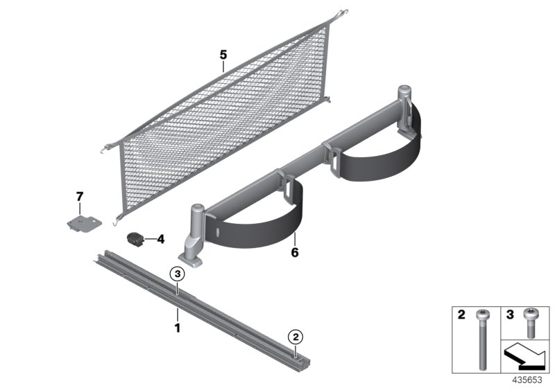 Genuine BMW 51477331366 F15 Lashing Rail, Right (Inc. X5) | ML Performance UK Car Parts