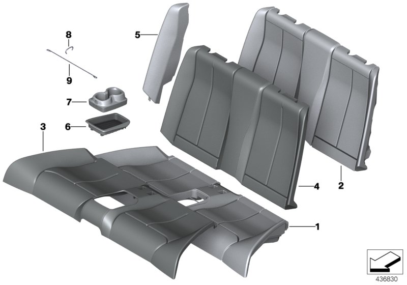 Genuine BMW 52207353208 F23 Oddments Tray SCHWARZ (Inc. 228i, 225d & 228iX) | ML Performance UK Car Parts