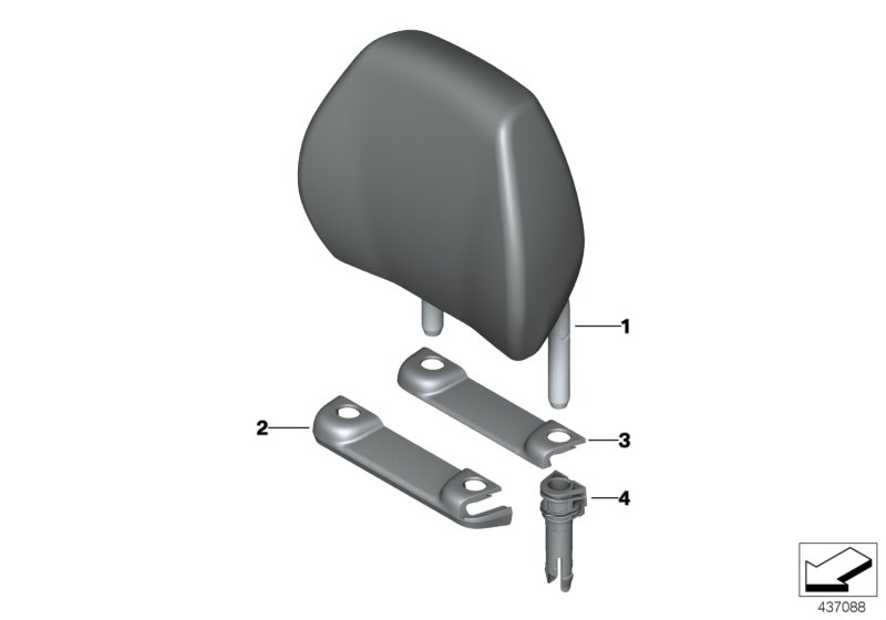 Genuine BMW 52207411780 F23 Headrest Leather KORALLROT (Inc. M240iX, M240i & M235iX) | ML Performance UK Car Parts