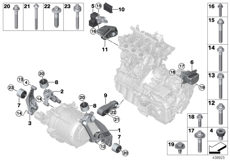 Genuine BMW 22116856298 Engine Mount (Inc. i8) | ML Performance UK Car Parts