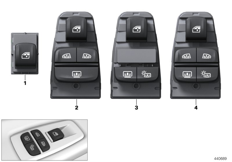 Genuine BMW 61316832735 G32 Controls, Control Panel, Rear Door (Inc. 640i, 640dX & 630d) | ML Performance UK Car Parts