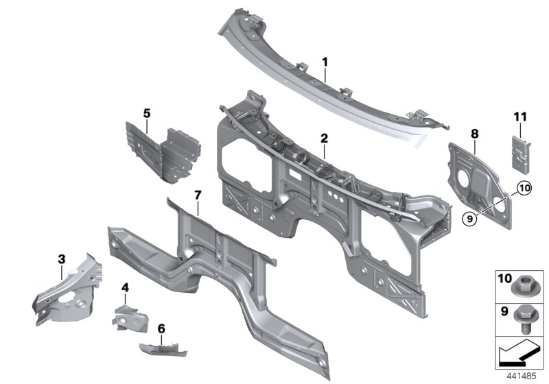 Genuine BMW 41117174302 F15 E72 E70 Engine Mount Support, Rear Right (Inc. X5 28iX & X6) | ML Performance UK Car Parts