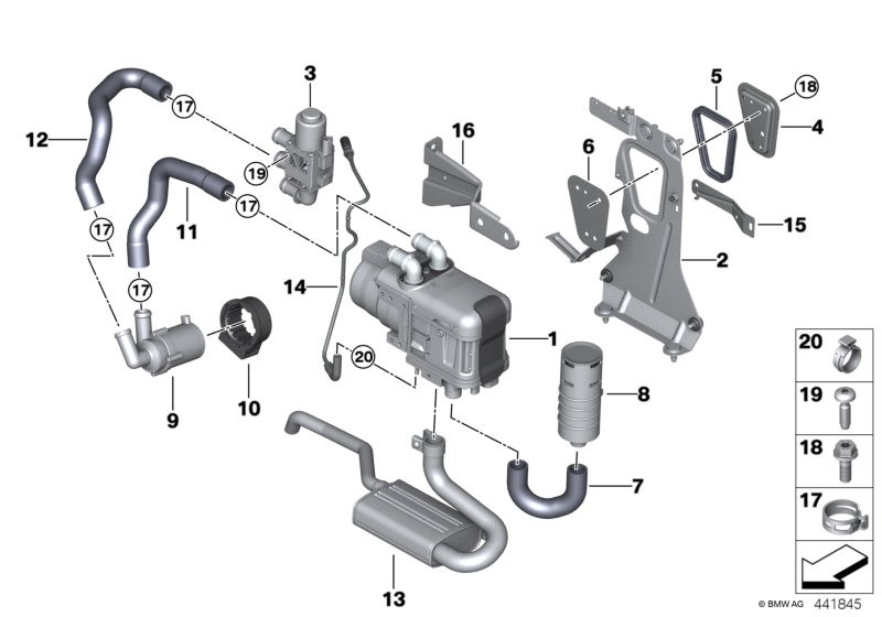 Genuine BMW 64129357976 G12 G31 Exhaust Pipe/Muffler (Inc. 740Li, 530iX & 540dX) | ML Performance UK Car Parts