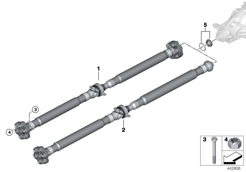 Genuine BMW 26109452553 G20 Drive Shaft (Inc. 330e) | ML Performance UK Car Parts