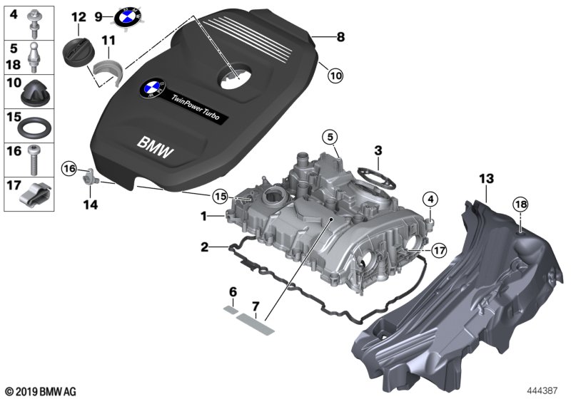 Genuine BMW 11128572812 F36 F45 Asa-Bolt M6X35 (Inc. X6 M50dX, 120d & 730Ld) | ML Performance UK Car Parts