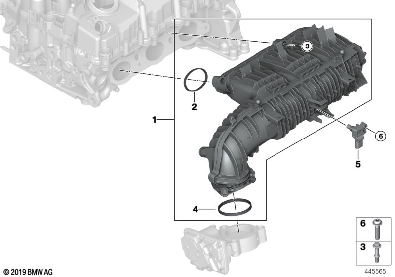 Genuine BMW 11617633493 F45 F46 F44 Seal For Intake System (Inc. M235iX, X1 18i & 218i) | ML Performance UK Car Parts