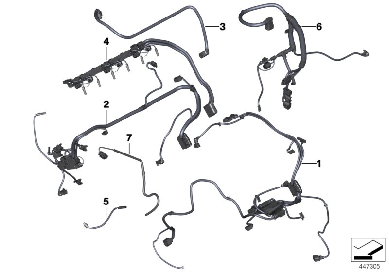 Genuine BMW 12518647878 F15 Wiring Harness, Eng. Sensoric Module 1 (Inc. X5 40eX) | ML Performance UK Car Parts