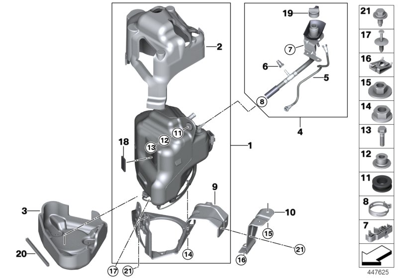 Genuine BMW 16197295653 F15 F16 Scr Container Active (Inc. X5 & X6 M50dX) | ML Performance UK Car Parts