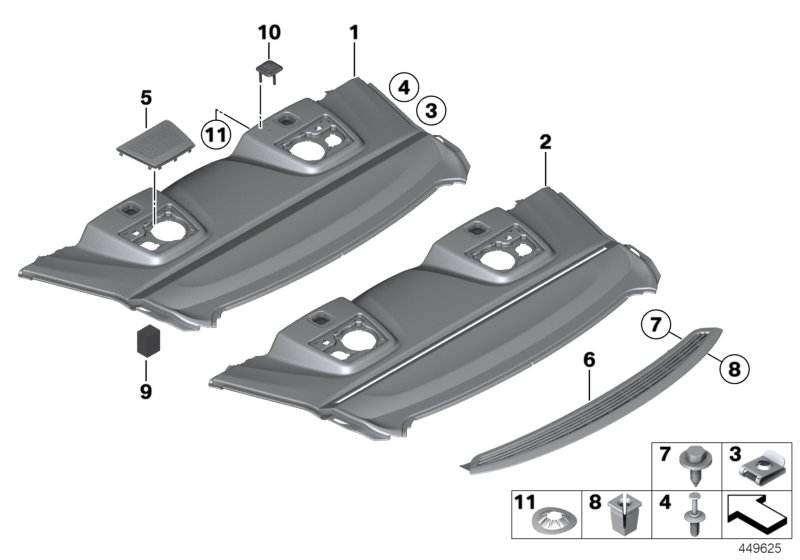 Genuine BMW 65139286664 Cover F Right Loudspeaker BANG & OLUFSEN (Inc. 650iX 4.0, 650iX & M6) | ML Performance UK Car Parts