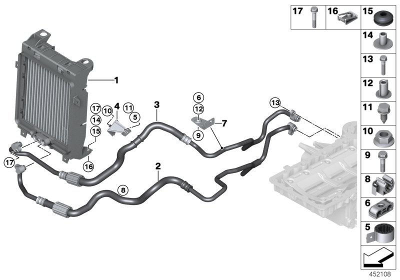 Genuine BMW 17217645693 Engine Oil Cooler (Inc. X5 M & X6 M) | ML Performance UK Car Parts