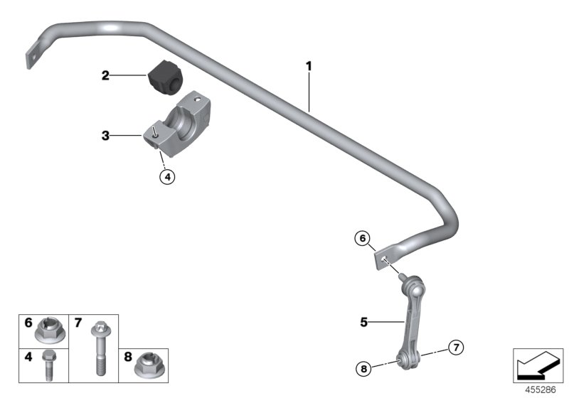 Genuine BMW 33556889559 G05 G06 Stabilizer Rubber Mounting M14X1.5X115 (Inc. X5 50iX, X5 40i & X6 30iX) | ML Performance UK Car Parts