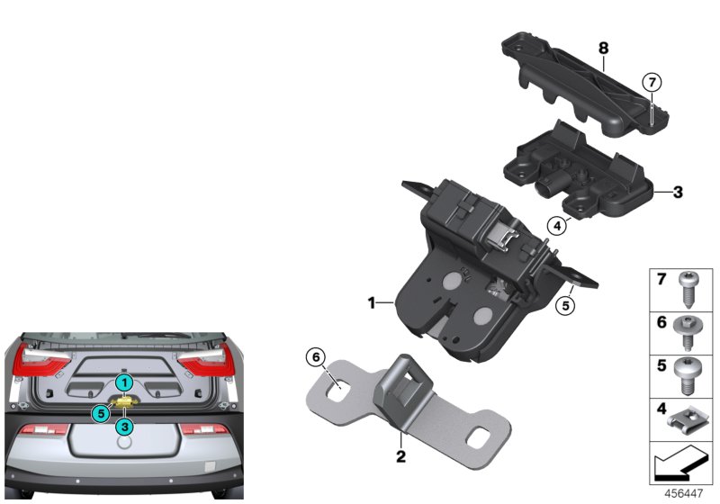 Genuine BMW 151007418954 Mount For Tailgate Button | ML Performance UK Car Parts