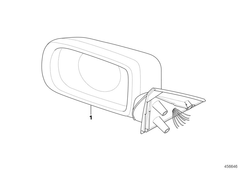 Genuine BMW 51168211310 E39 Outside Mirror W/Out Glass Heated Right (Inc. 540iP) | ML Performance UK Car Parts