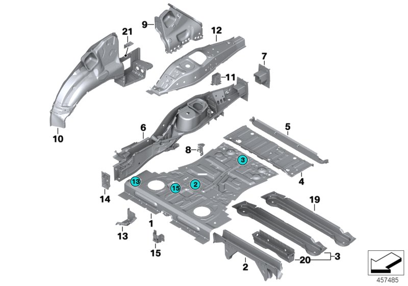 Genuine BMW 41127427815 E72 E70 Bracket, Audio Amplifier (Inc. X5 3.0d) | ML Performance UK Car Parts