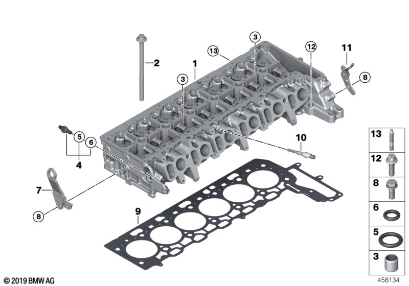 Genuine BMW 11128571137 G02 G15 G12 Cylinder Head (Inc. 640dX, 740dX & 840dX) | ML Performance UK Car Parts