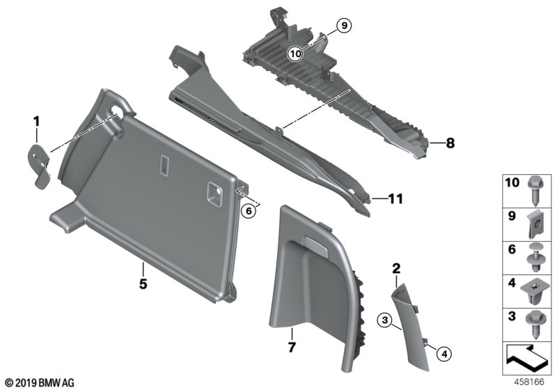 Genuine BMW 51477326458 F16 Cover, Column D, Right CANBERRABEIGE (Inc. X6) | ML Performance UK Car Parts