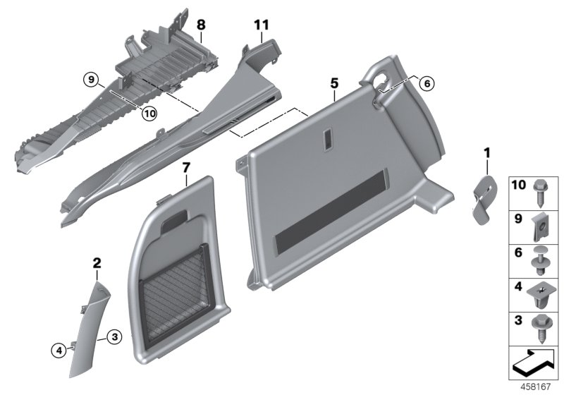 Genuine BMW 51477369395 F16 Flap Left SCHWARZ (Inc. X6) | ML Performance UK Car Parts