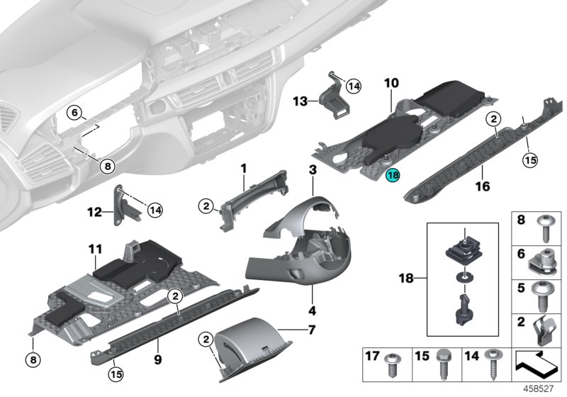 Genuine BMW 51459288816 F15 F16 Folding Box, Driver's Side CANBERRABEIGE (Inc. X6 & X5 25dX) | ML Performance UK Car Parts