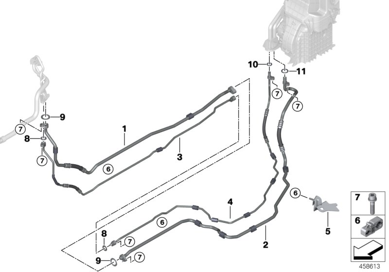 Genuine BMW 64539303478 G12 Pressure Line, Underfloor, Part 1 (Inc. 750LdX, 750LiX 4.4 & 725Ld) | ML Performance UK Car Parts