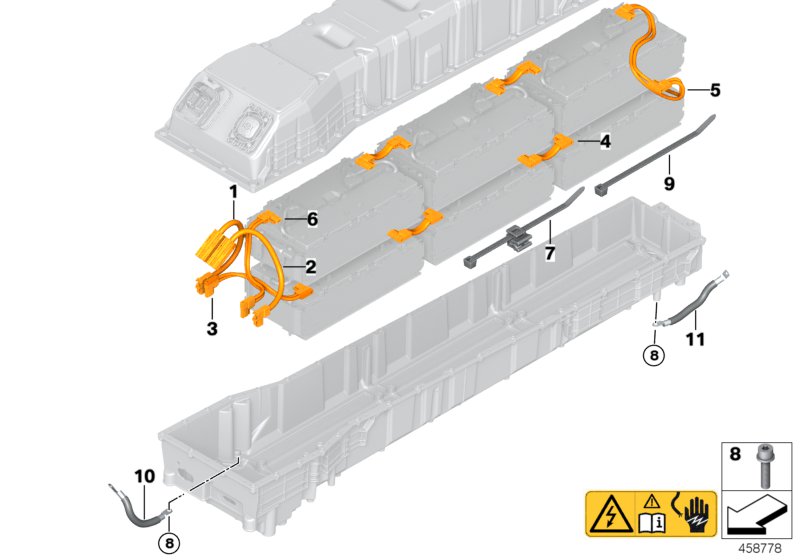 Genuine BMW 61278616713 I15 Hv Battery, Negative Cable (Inc. i8) | ML Performance UK Car Parts