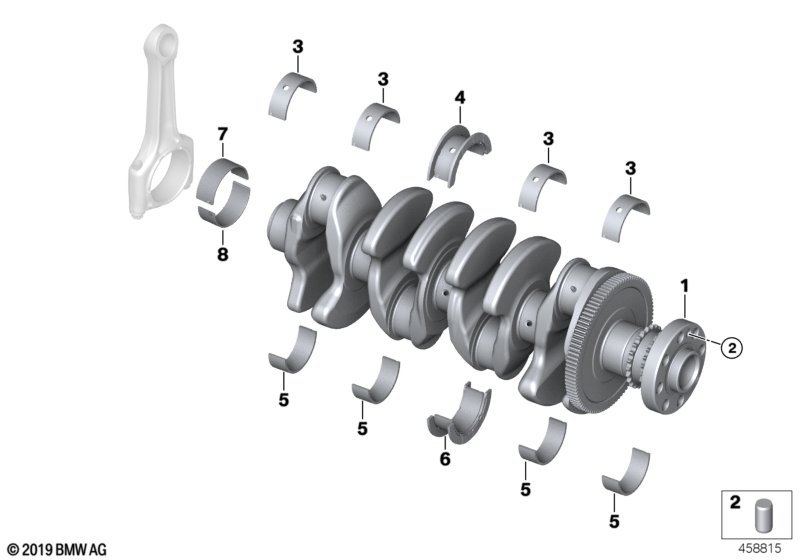 Genuine BMW 11218637755 G20 G30 G01 Crankshaft (Inc. 320i 1.6, X3 20i 1.6 & 520i 1.6) | ML Performance UK Car Parts