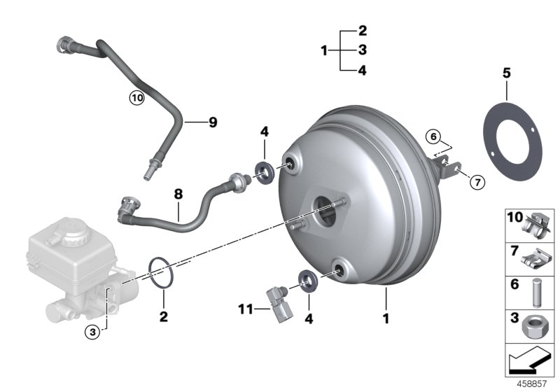 Genuine BMW 11668638543 F15 F16 Vacuum Pipe (Inc. X5 28iX & X6 28iX) | ML Performance UK Car Parts