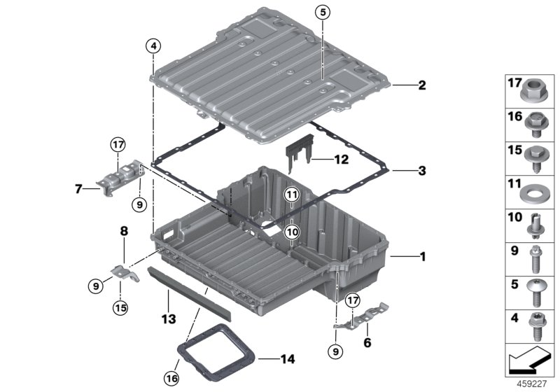 Genuine BMW 61278647296 F30 Support High-Voltage Battery Cover (Inc. 330e) | ML Performance UK Car Parts