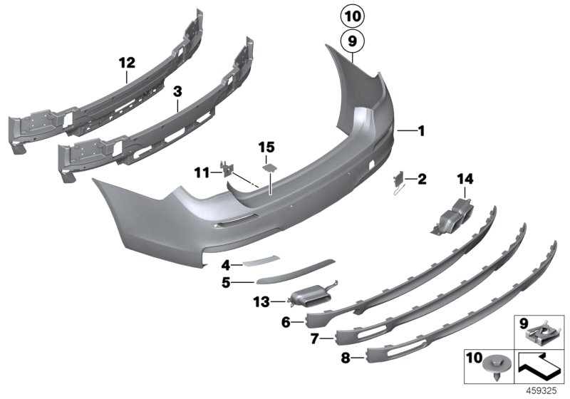 Genuine BMW 63147182191 Reflector, Rear Left (Inc. 760LiS, 750LiS & 750LiX 4.0) | ML Performance UK Car Parts