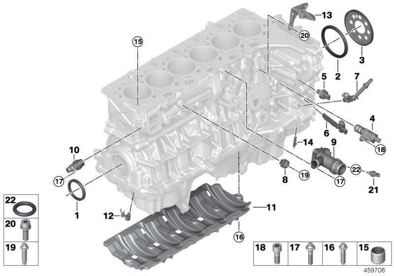 Genuine BMW 11118619408 F20 F34 F36 Connector (Inc. 740iX, M140iX & 340i) | ML Performance UK Car Parts