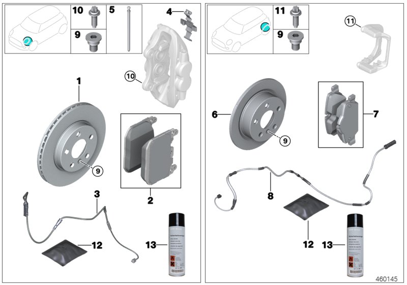 Genuine BMW 34216860925 G20 G11 G15 Brake Disc, Lightweight, Ventilated 345X24 (Inc. Z4 20i, 640iX & 730LdX) | ML Performance UK Car Parts