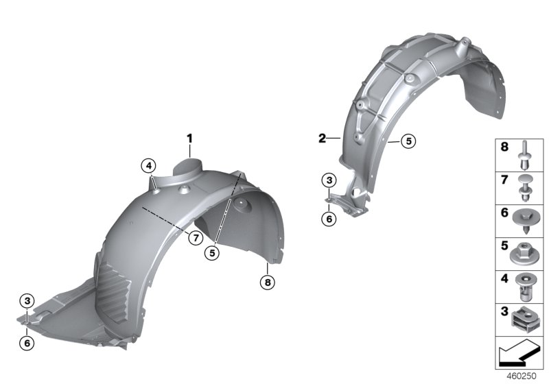 Genuine BMW 51717346041 F48 Cover, Wheell Housing, Rear Left (Inc. X1 20iX, X1 18i & X1 18d) | ML Performance UK Car Parts