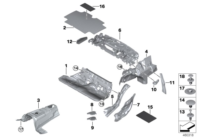 Genuine BMW 51478064299 Sound Insulation Trunk Left (Inc. M3) | ML Performance UK Car Parts