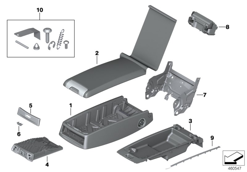 Genuine BMW 52208066692 G11 Cover, Cup Holder FINELINE METALL (Inc. 740dX, 740i & 745e) | ML Performance UK Car Parts