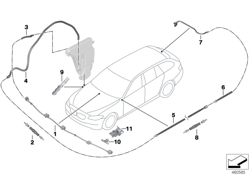 Genuine BMW 61139166348 E71 E70 Cable Duct (Inc. X5 40iX) | ML Performance UK Car Parts