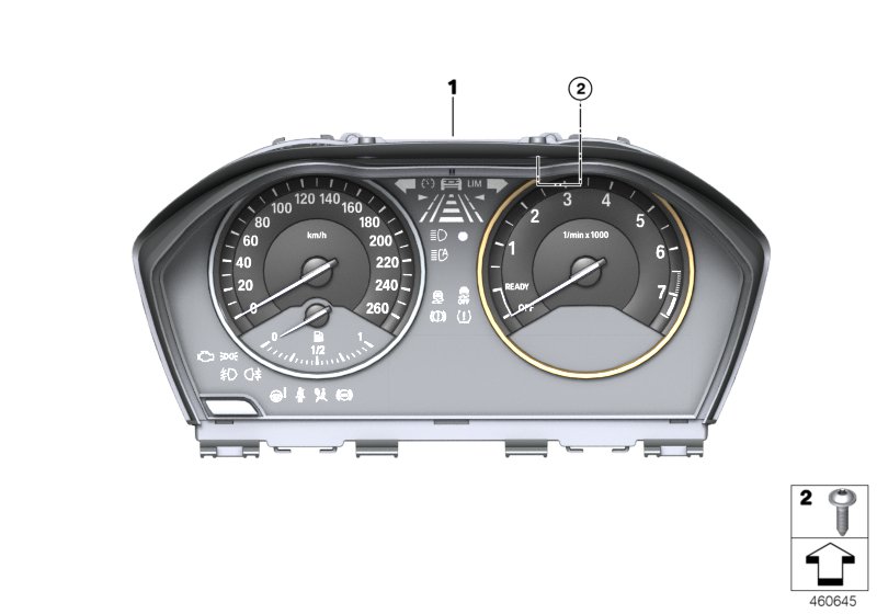 Genuine BMW 62108794205 F23 F45 F21 Instrument Cluster KMH (Inc. 125i, X1 20iX & 220i) | ML Performance UK Car Parts