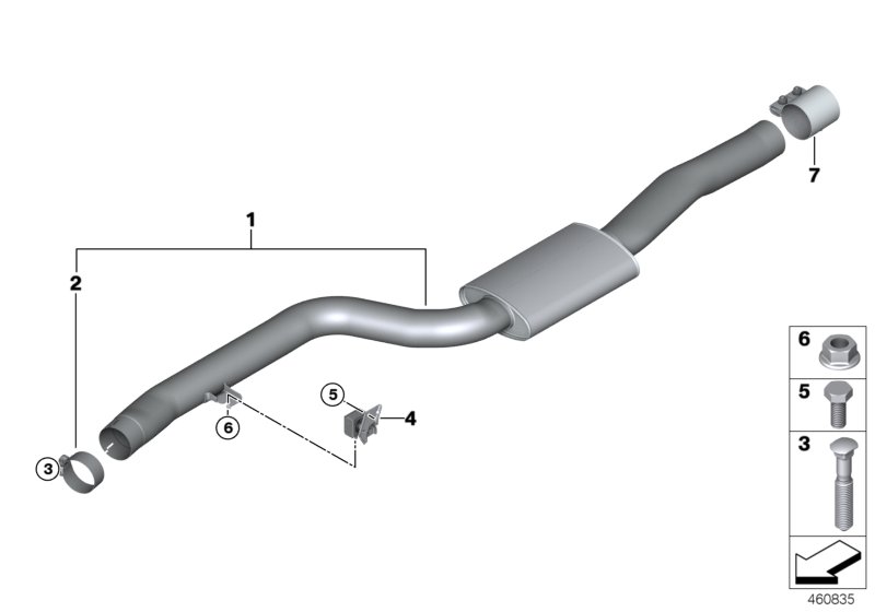 Genuine BMW 18308635588 G32 G11 Front Muffler (Inc. 740i, 640iX & 640i) | ML Performance UK Car Parts