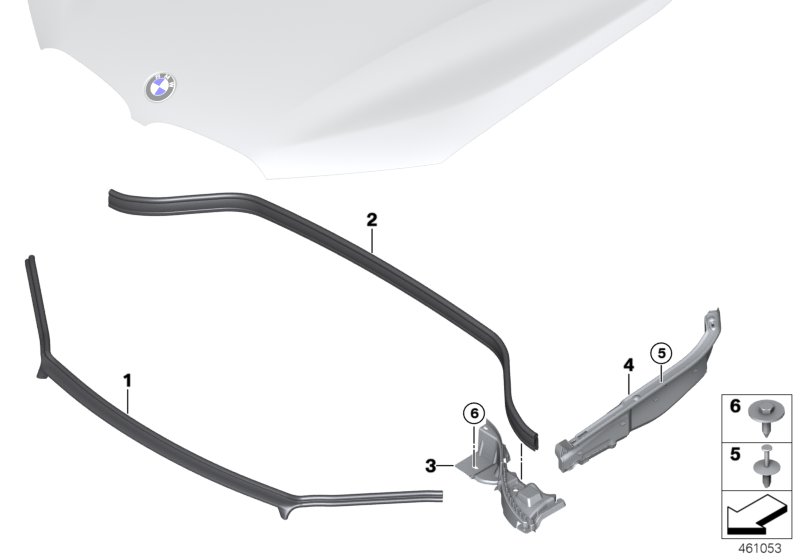 Genuine BMW 51767329400 F48 Seal, Side Panel, Upper Right (Inc. X1 20d, X1 20dX & X1 25iX) | ML Performance UK Car Parts