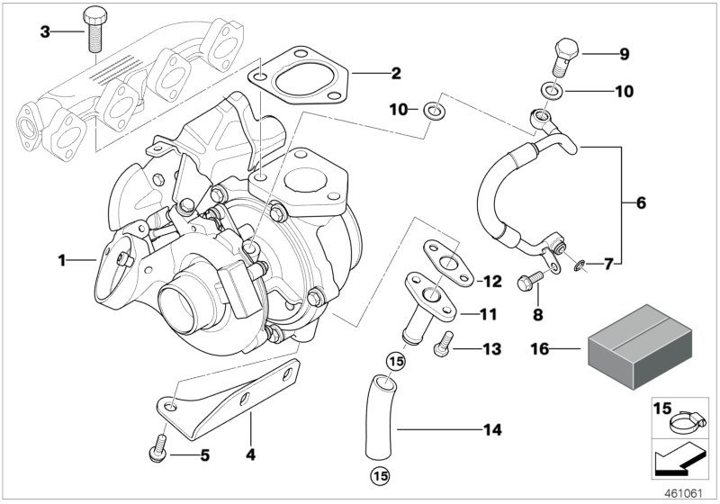 Genuine BMW 11427791632 E90 E87 E91 Return Pipe (Inc. 118d, 320d & 120d) | ML Performance UK Car Parts