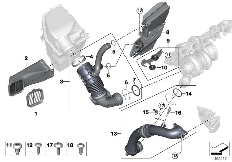 Genuine BMW 13719894670 G11 G02 Profile-Gasket (Inc. 745eX, X5 40i & 740Li) | ML Performance UK Car Parts